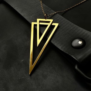 UniqeTriangle - BIG - gold-plated