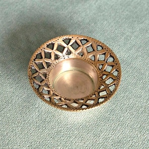Vintage kandelaarhouder, antieke metalen kandelaar, cadeau voor heksen, altaarwaarzeggerij, benodigdheden voor hekserij, decor huisaltaar
