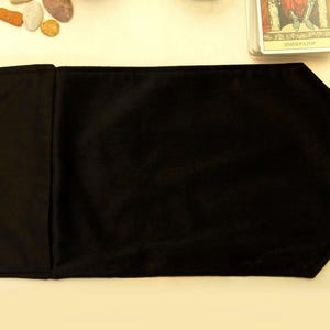 Tarot card wrap, Black Tarot bag, Witchcraft Tarot Case, Tarot card holder, Tarot deck pouch, Gift for Witches