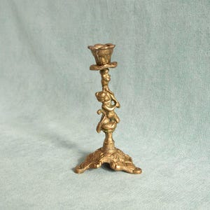 Vintage Brass Angel Candle Holder: Antique Ornate Candle Holder, Witchy Home Decor, Altar Divination Tool