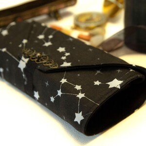 Black Tarot Card Wrap OOAK – Velvet Tarot Reading Cloth & Cotton Deck Holder with Pocket, Travel Tarot Case, Oracle Card Pouch, Witchcraft Gift