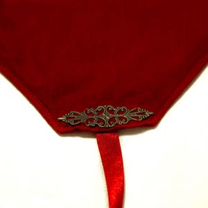 Tarot card wrap red, Tarot card bag velvet, Tarot pouch, Oracle deck case, Velvet Tarot card Holder, Gift for Witches, Tarot Accessories image 5