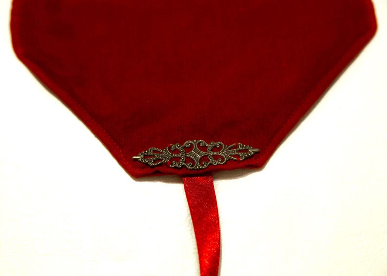 Tarot card wrap red, Tarot card bag velvet, Tarot pouch, Oracle deck case, Velvet Tarot card Holder, Gift for Witches, Tarot Accessories image 5