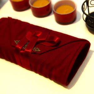 Tarot card wrap red, Tarot card bag velvet, Tarot pouch, Oracle deck case, Velvet Tarot card Holder,  Gift for Witches, Tarot Accessories