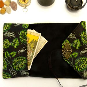 Embrulho para cartas de tarô, bolsa para cartas de tarô, bolsa para baralho de tarô, bolsa para cartas de oráculo, porta-cartas de tarô, pano para leitura de tarô, bruxaria, presente para bruxas