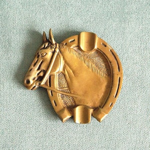 Brass Horse Ashtray - Etsy