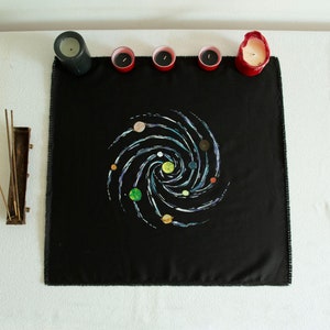 Altar Tarot Cloth, Divination cloth, Galaxy, Ceremonial cloth, Ritual, Altar and Occult supplies, Magic spell, Witche gift, Vintage style
