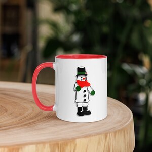 Caneca de Natal 11 onças Feliz Natal Boneco de neve Presente de Natal Caneca de cerâmica