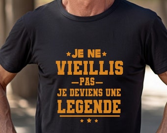 Tshirt homme humour, tshirt anniversaire, tshirt fête, cadeau pour homme, LIVRAISON gratuite en MONDIAL RELAY