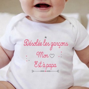 Gepersonaliseerde baby bodysuit, baby bodysuit, cadeau voor papa ROSE