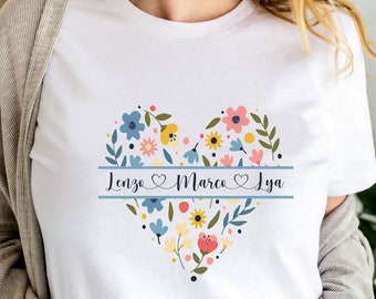 Personalized tshirt for women, Mother's Day tshirt, gift for mom, FREE DELIVERY with MONDIAL RELAIS