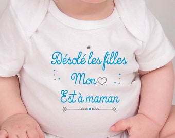 Gepersonaliseerde baby bodysuit, baby bodysuit, cadeau voor moeder