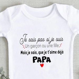 Body de anuncio de embarazo, body de bebé personalizado, futuro papá