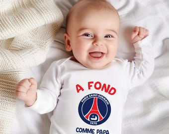 Body bébé personnalisé PSG, 
