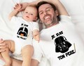 Matching clothes, "I am your father", "I am your daughter", baby t-shirt and bodysuit, FREE delivery with Mondial Relay product logo