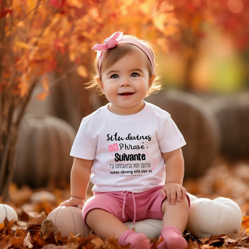 Tshirt enfant personnalisé, je vais être grande soeur, tshirt annonce grossesse image 3