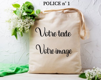 Tote bag to personalize, tote bag with your image