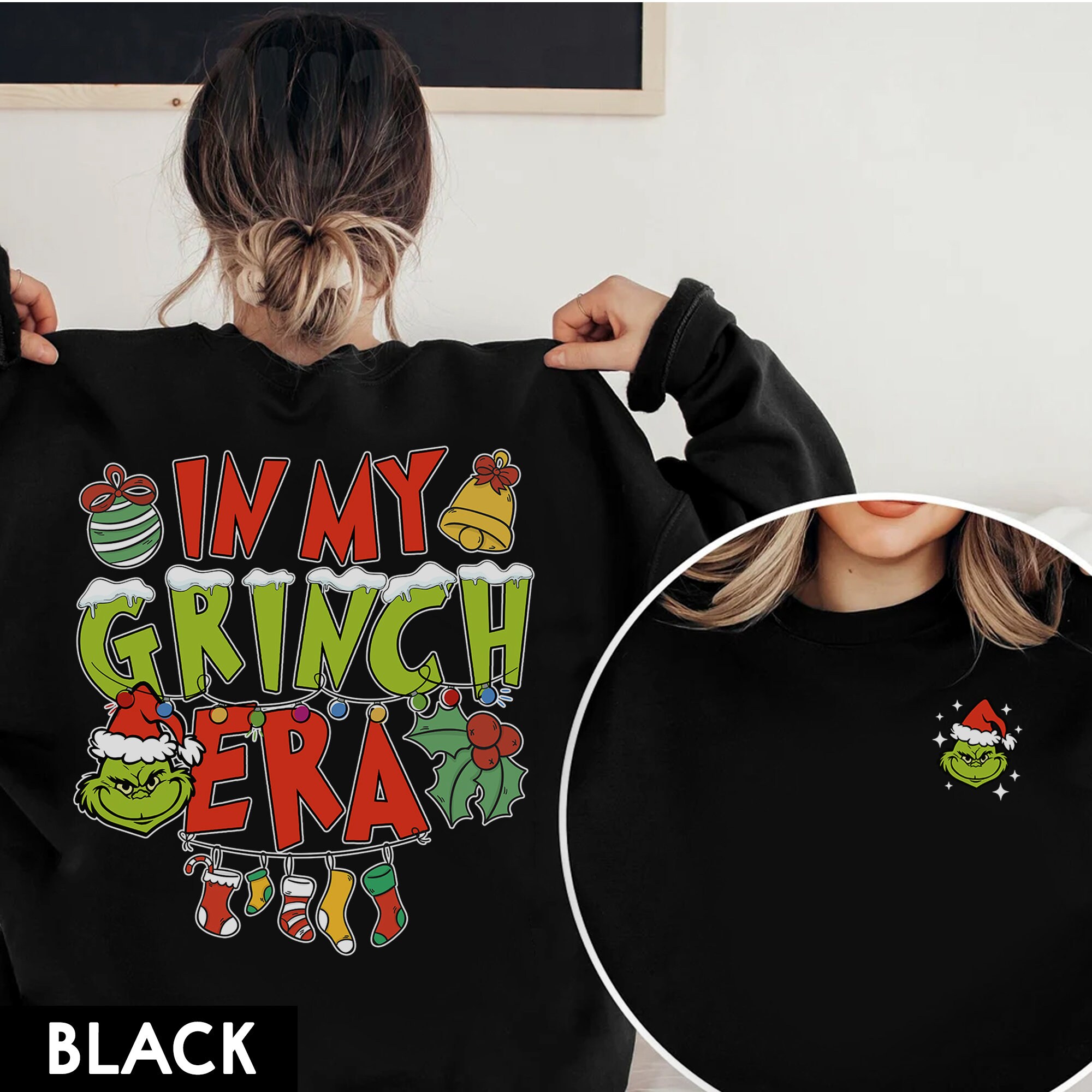 Discover The Grin Christmas Double Sided Sweatshirt