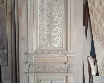 Handcrafted Teak wood Main or Entrance Door for Home Decor