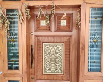 Handcrafted Teak wood Main or Entrance Door for Home Decor