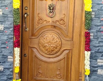 Handcrafted Teak wood Main or Entrance Door for Home Decor