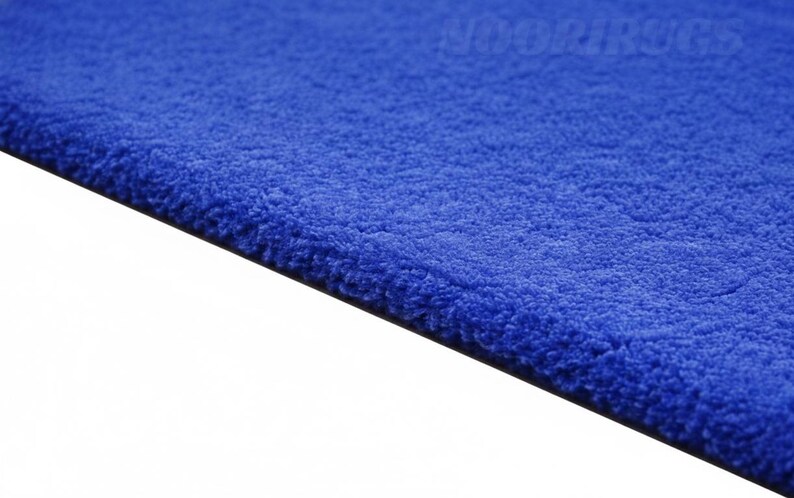 Vibrant Blue Rug Royal Blue Hand Tufted Luxury Wool Area Rug | Custom Size Available - Etsy