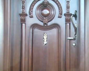 Handcrafted Teak wood Main or Entrance Door for Home Decor