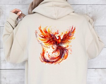 Fire Phoenix Hoodie Unisex Sweatshirt Phoenix Shirts, Rise From The Ashes Phoenix Shirt, Phoenix Sweater Gifts for Women Shirt Gifts for Men