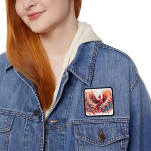 Phoenix Patch for DIY Project Apparel for Women Gift for Her Bird Lover Iron-On Patch for Clothing Backpacks Kitchen Decor DIY Craft Project