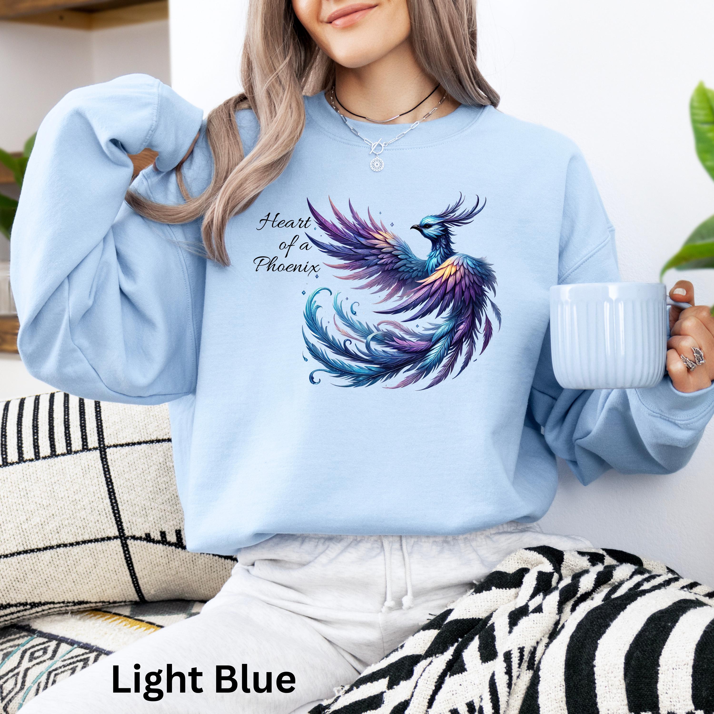 Phoenix Sweatshirt Fire Bird Shirts Mythical Bird Pullover Rebirth