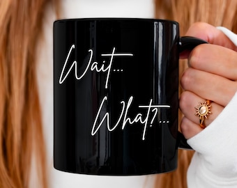 Tazas divertidas con cita humorística, regalo para él, regalo para ella, taza de humor sarcástico, taza de café con cita de expresión confusa, regalos divertidos de tazas de café