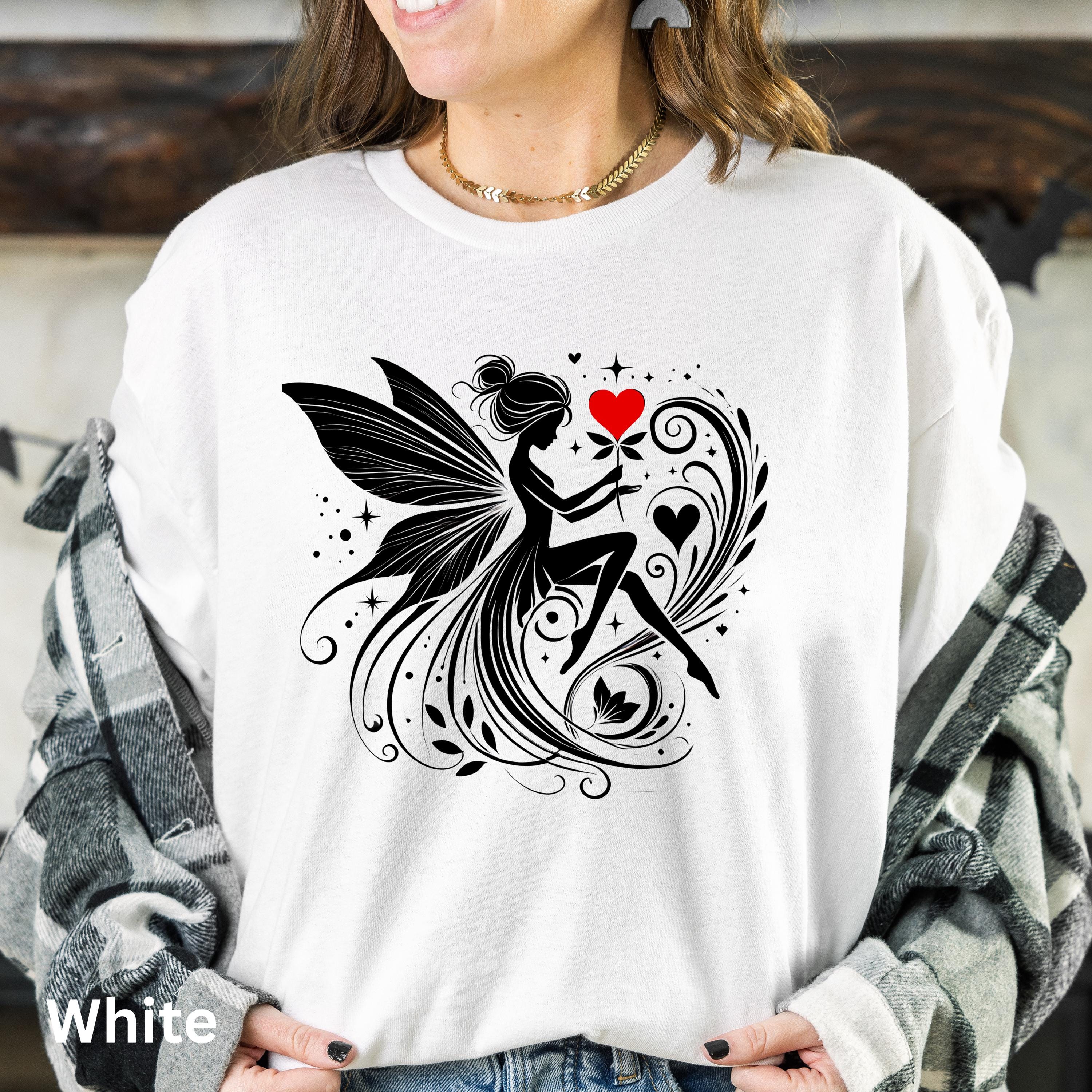 fa.er.ie lace T-shirt faerieフェアリー Fairy Shirt Flower Fairy Tee Fairies Tshirt Fairy Heart Floral