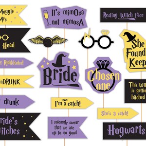 Harry Potter Photo Booth Props Birthday Party Supplies 8 Piece New