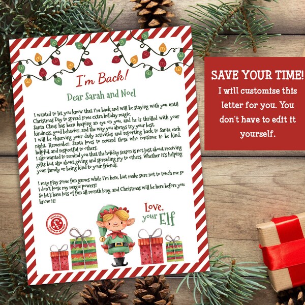 Elf Quarantine Letter - Etsy