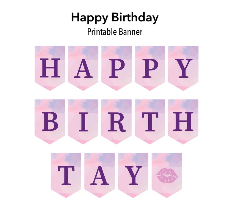 Taylor Swift Birthday Party Decorations, Swiftie Party Pack, Bday Girl