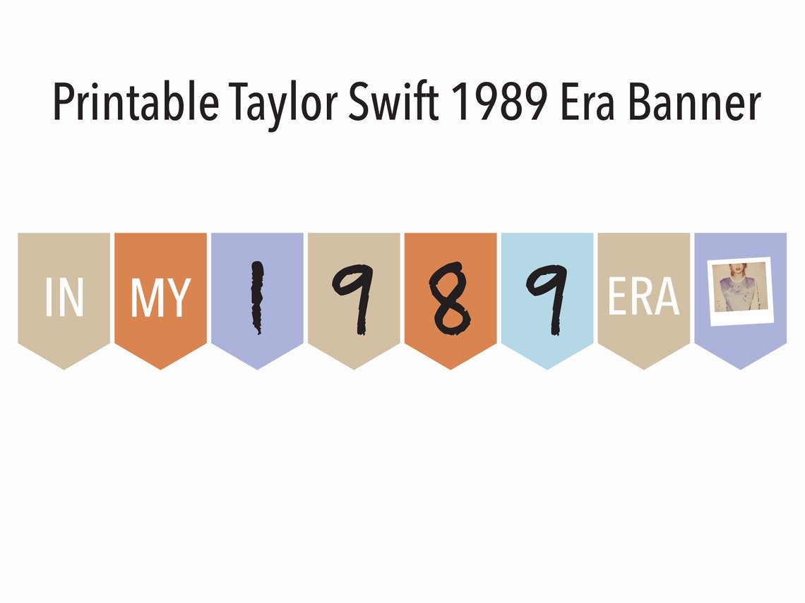 Taylor Swift Party Decorations Bundle Taylor Swift 1989 Era Etsy