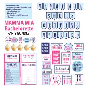 Disco Bachelorette party printable decorations Dancing music Bridal shower Disco themed Hen party banner Party Pack Queen bach party