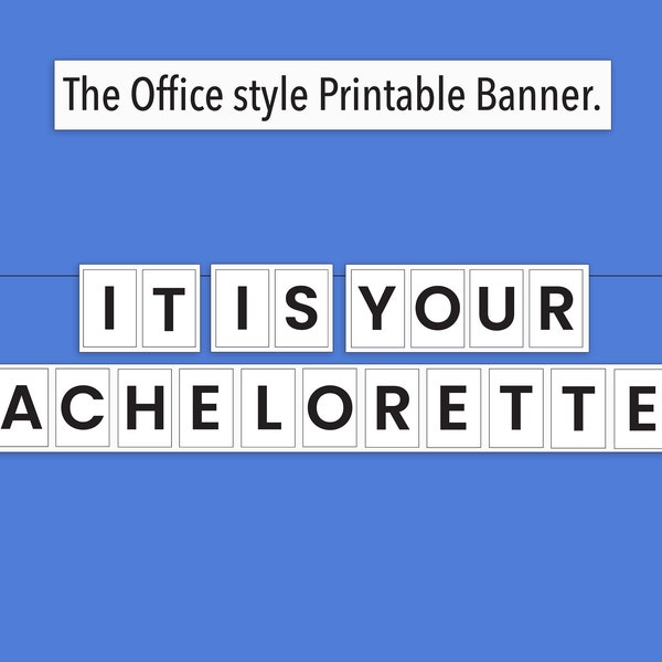 Printable The Office Bachelorette party banner The Office tv show decorations The Office bridal shower banner The Office party decorations