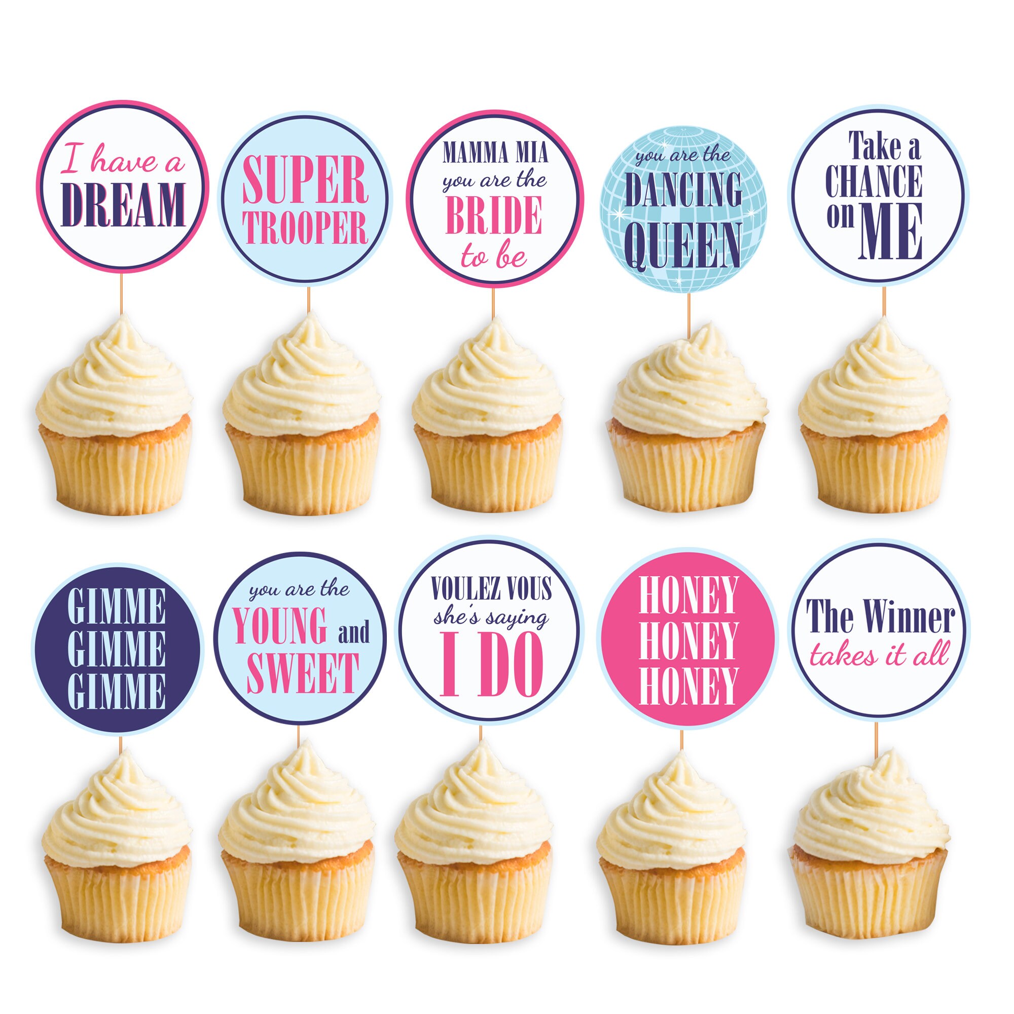 Mamma Mia Bachelorette Party Printable Decorations Mamamia Bridal ...