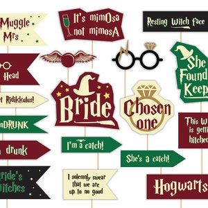 Printable Harry Potter inspired photo props