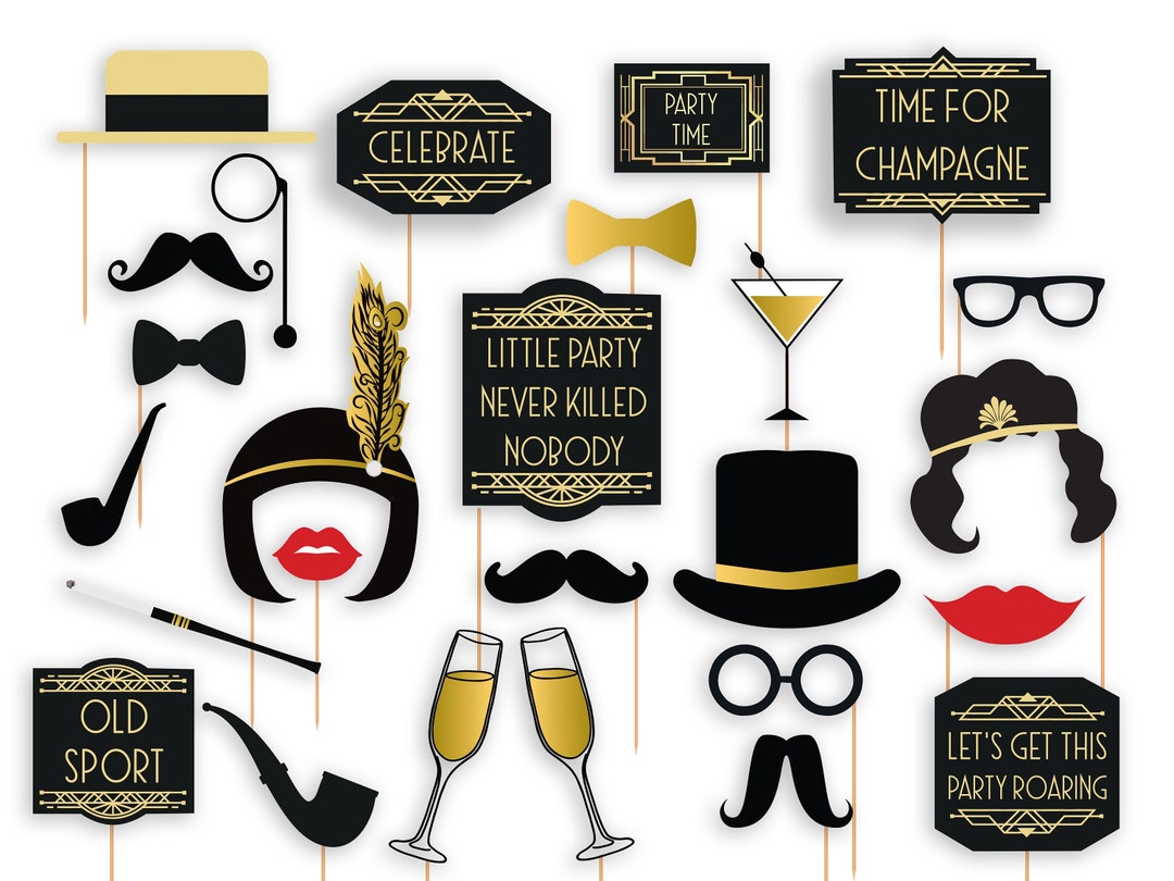 great-gatsby-photo-booth-props-great-gatsby-party-printable-vintage-props-retro-party