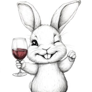 Pacchetto PNG di coniglietto pasquale, 4 divertenti design trasparenti per biglietti fai da te, magliette, etichette per vino e altro, download digitale, PNG di alta qualità