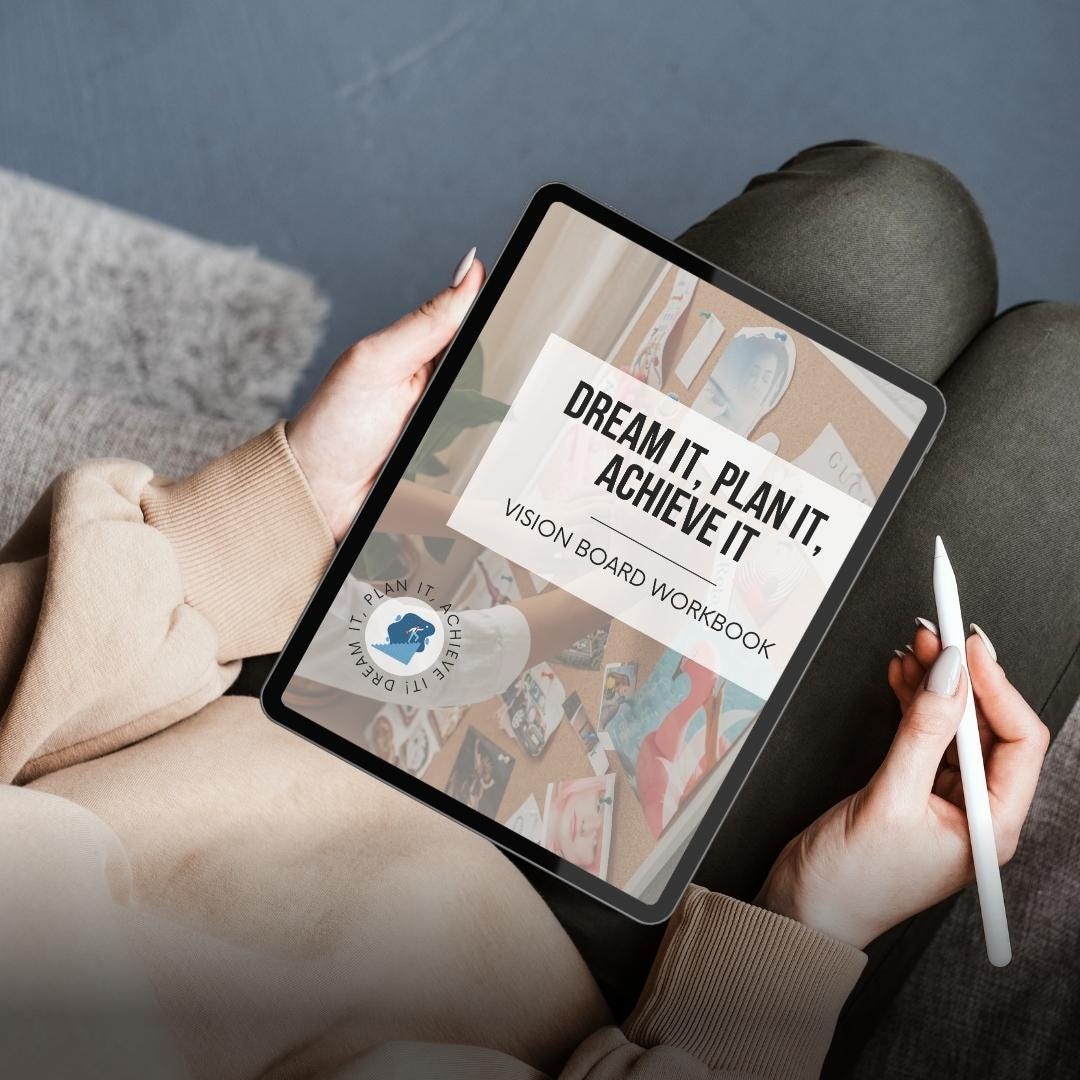 Vision Board Digital Workbook, Goal Planning Guide (25 Page) - Etsy