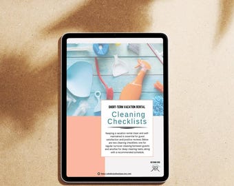 Vacation Rental Cleaning Checklist Bundle: Airbnb + VRBO (Digital Download)
