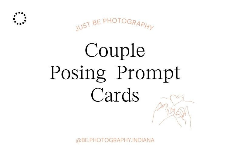 Printable Couples Posing Prompt Cards, Set of 15 Printable Poses, Photo Session Prep ...
