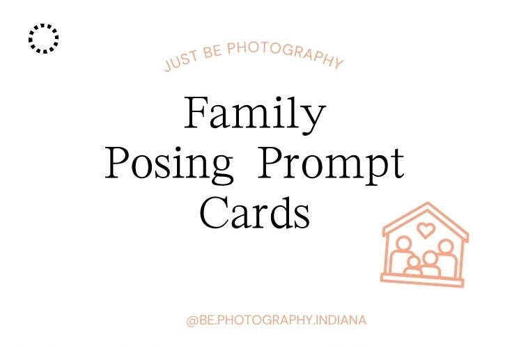 Digital Family Posing Prompt Cards, Set of 15 Printable Photography Posing Cards for Family ...