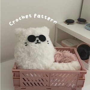 PDF File Cat with Sunglasses Crochet Pattern