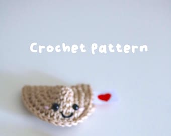 PDF File Fortune Cookie Chinese Food Crochet Pattern
