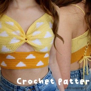 PDF File Triangles Crop Top Crochet Pattern