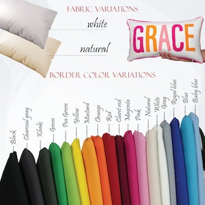 Almofada personalizada bordada com agulha de punção para decoração de casa, presente personalizado, presente de formatura, decoração para quarto de estudante, decoração para quarto infantil, almofada com monograma. imagem 8